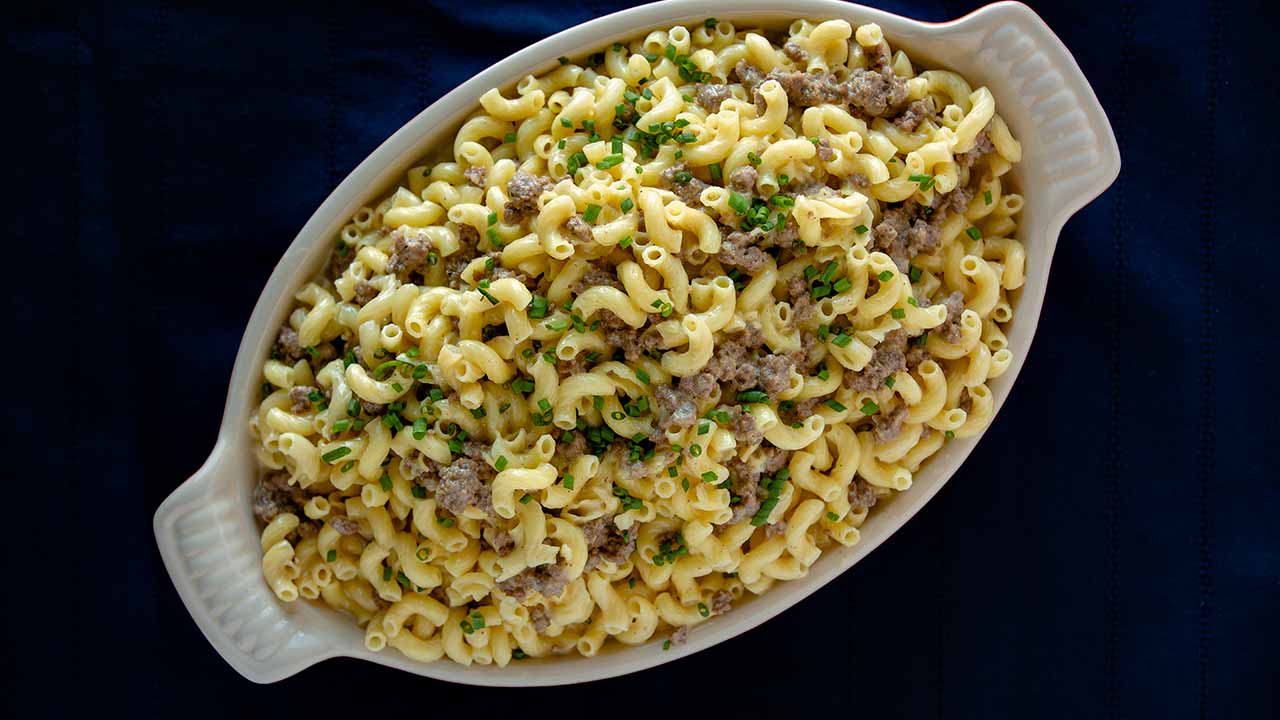 beef mac and cheese