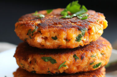 Paleo Salmon Cakes on a plate