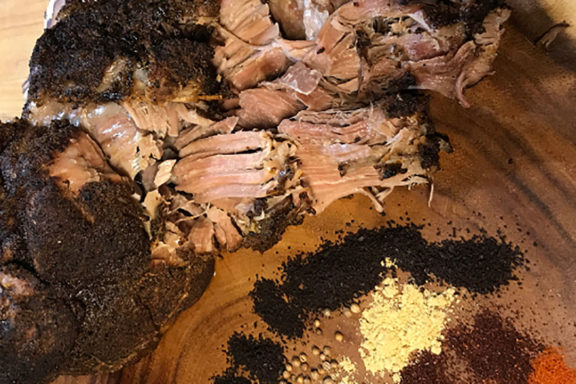 coffee-rubbed pulled pork