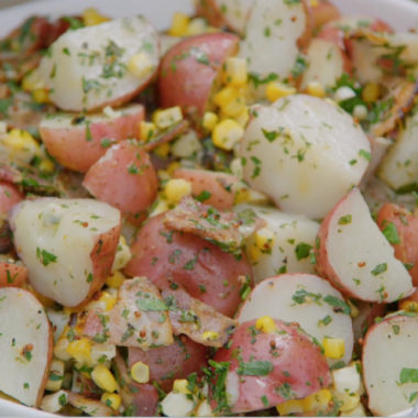 summer potato salad with bacon