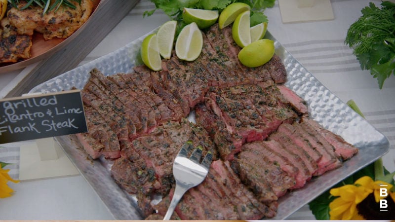 Cilantro Lime Hickory Grilled Flank Steak