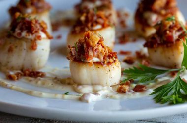 scallops in bacon sauce