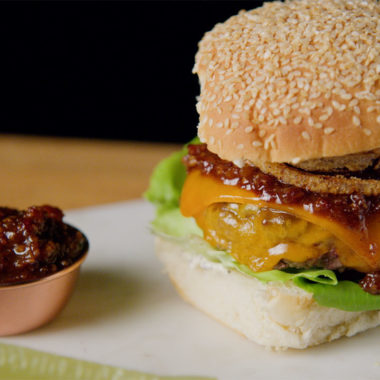 Bacon Jam on a Burger