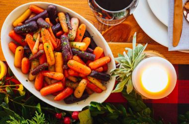 rainbow carrots in a bowl