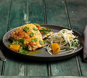 Sesame Crusted Salmon With Orange Miso Jus Just Cook