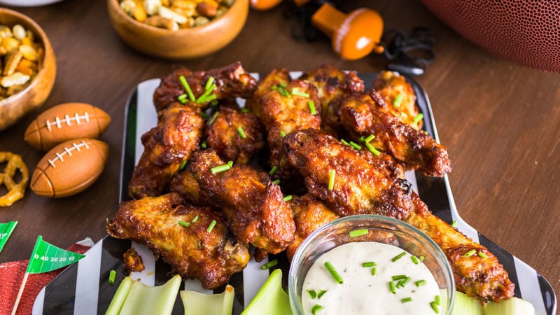 football party big game wings