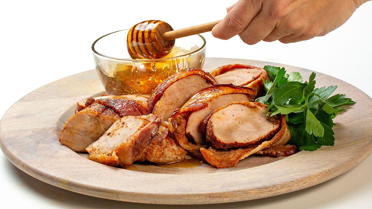 honey bacon pork tenderloin
