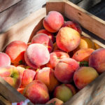 peaches in box