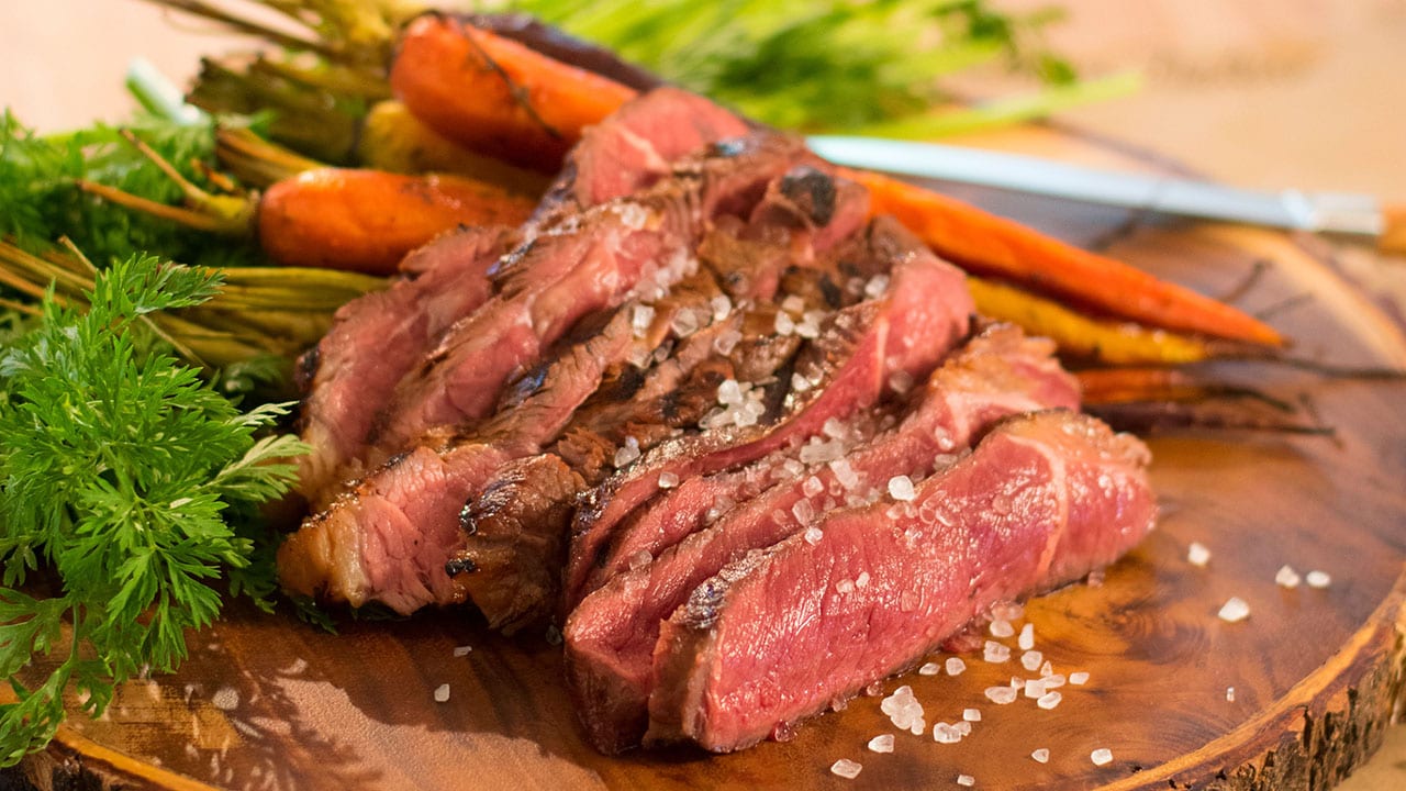 ranch steaks and carrots