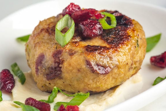 turkey burger with cranberry