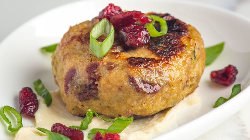 turkey burger with cranberry