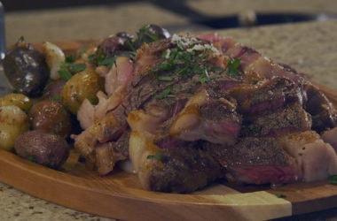 pan-seared ribeye steak