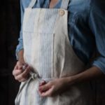 vintage-ispired linen apron