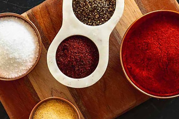 mixed spices for homemade seasoning