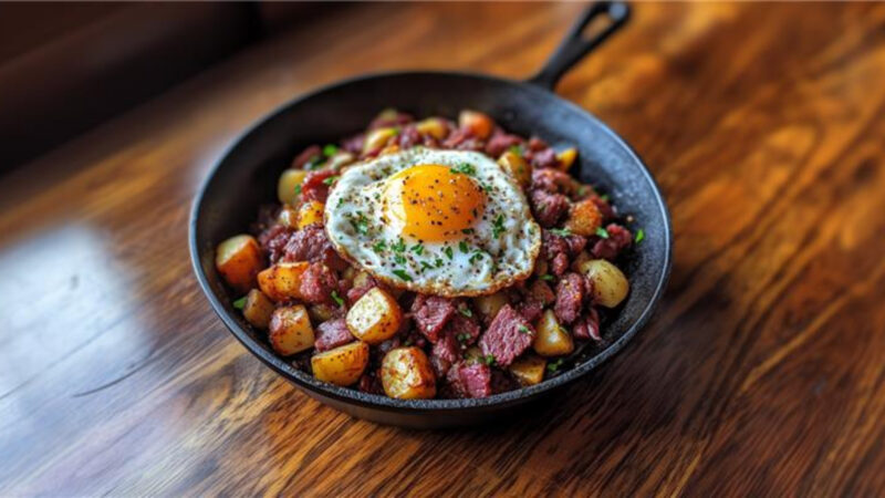 Corned Beef Hash in a bowl