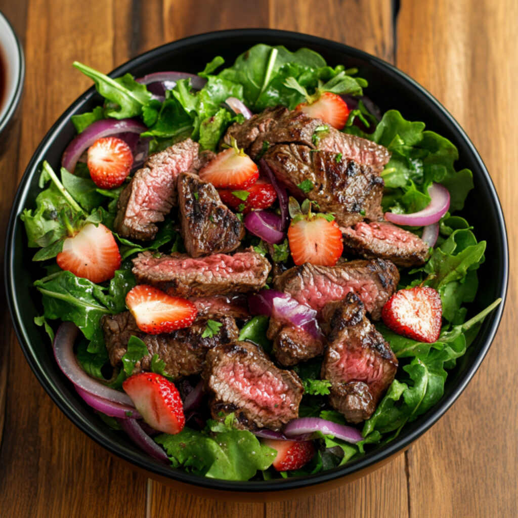 Steak Tip Salad in a bowl