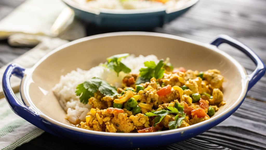Spicy Curried Ground Turkey with Coconut Milk and Cilantro Just Cook