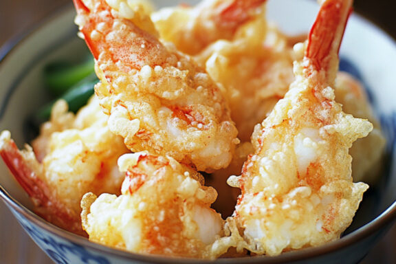 Lobster Tempura in a bowl