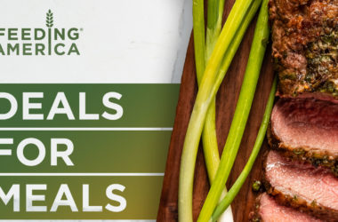 steak in promotion of butcherbox feeding america