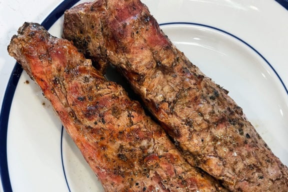 Grilled Pork Tenderloin with Oregano Salt Rub