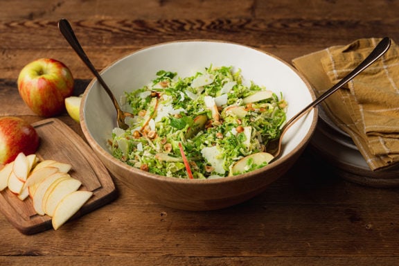 brussels sprout and apple thanksgiving salad