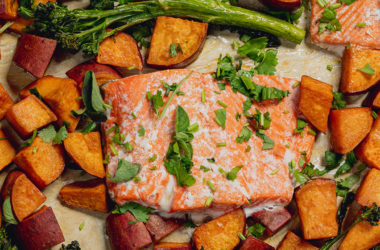 salmon and veggies
