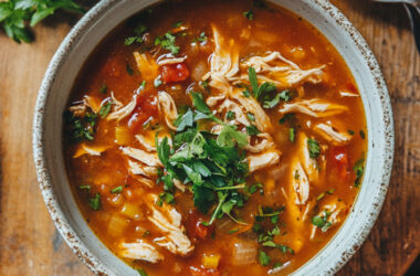 Chicken Tortilla Soup in a bowl