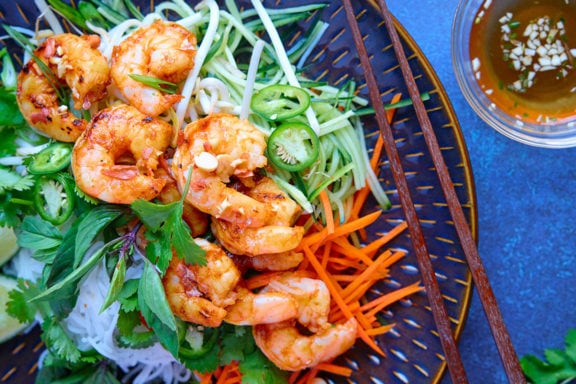 garlic sriracha shrimp