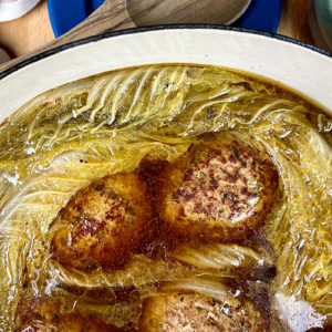 cabbage and pork meatball soup