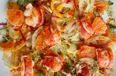lobster salad with fennel and orange