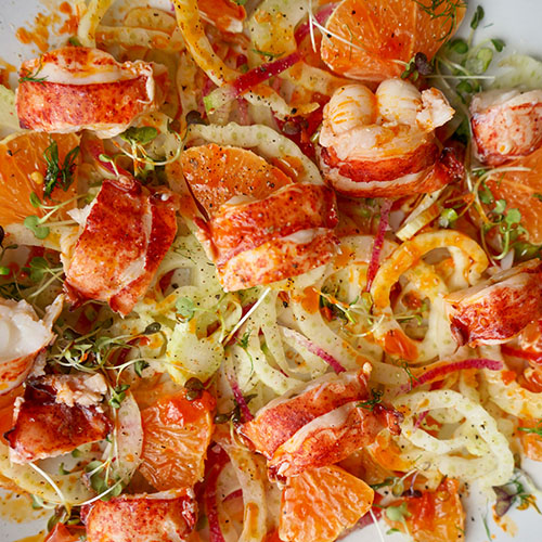 lobster salad with orange recipe