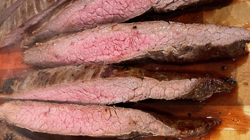 seared flank steak