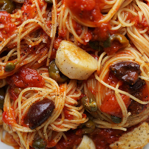 scallops and pasta