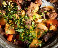 IPA and Maple Braised Beef with Root Vegetables