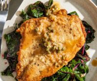 Chicken Piccata with Wilted Greens