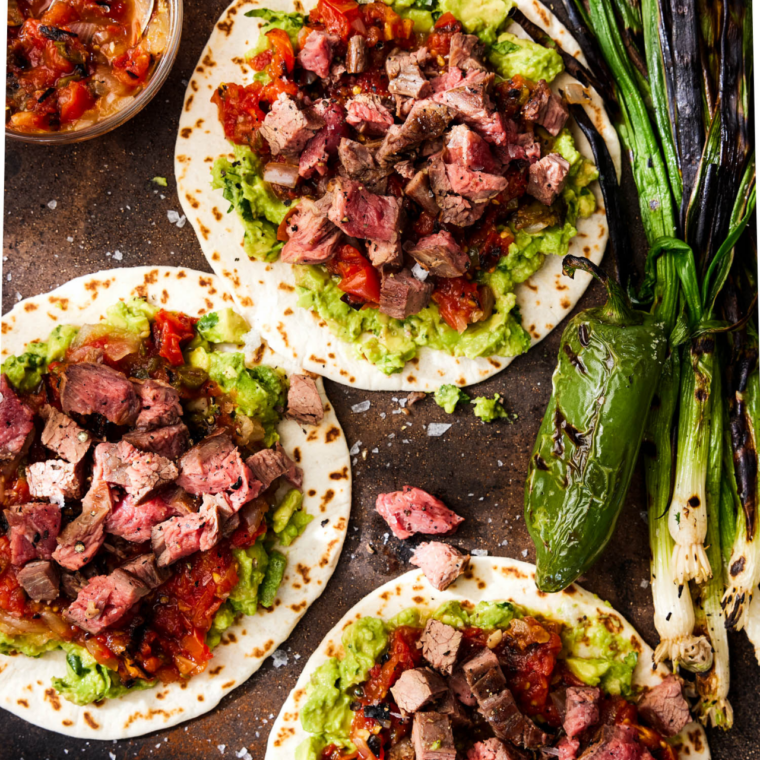 Carne Asada Flank Steak Tacos With Grilled Scallions Just Cook by ButcherBox