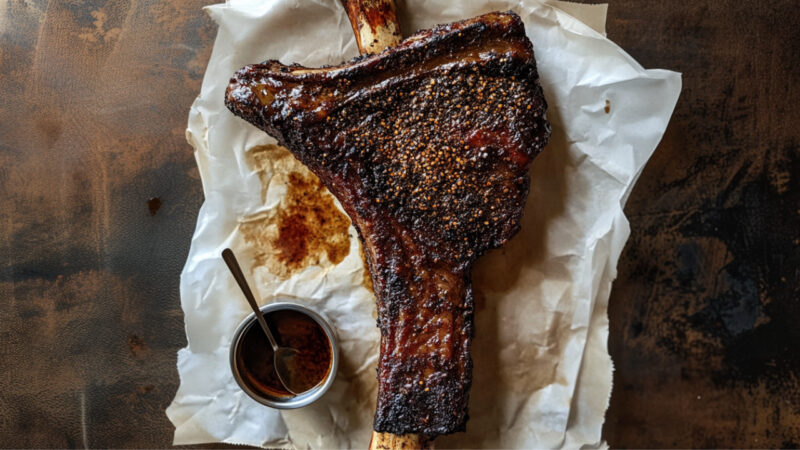 Coffee-Rubbed Roasted Tomahawk