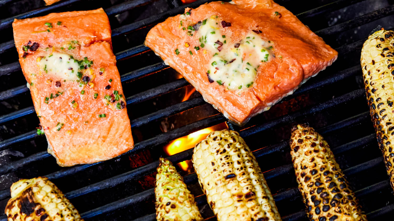 Grilled Salmon and Corn with HerbMiso Butter Just Cook by ButcherBox