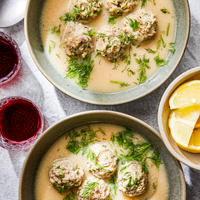 Ground Beef and Rice Meatballs in Lemony Broth - Just Cook by ButcherBox
