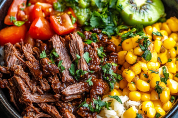 Beef Barbacoa in a bowl