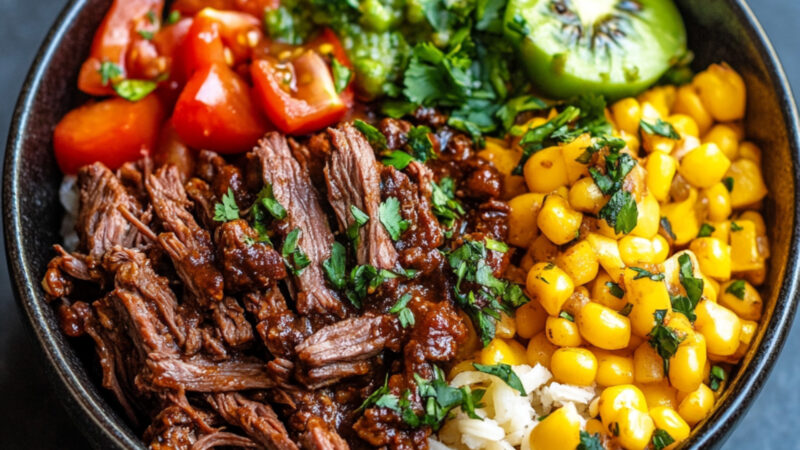 Beef Barbacoa in a bowl