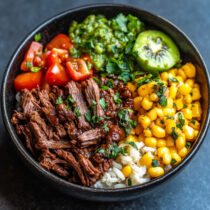 Beef Barbacoa in a bowl