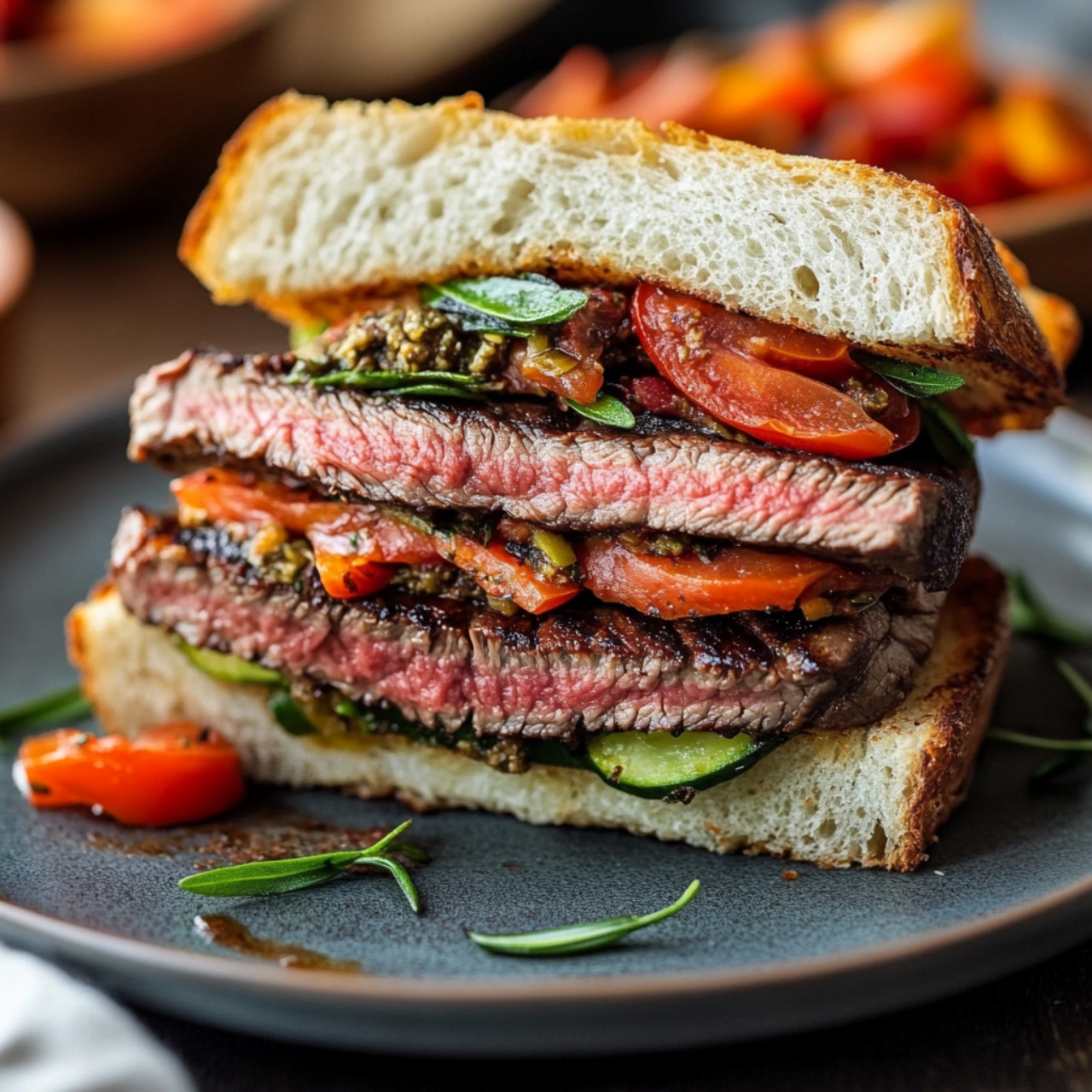 NY Strip Sandwich with Rosemary Mayo