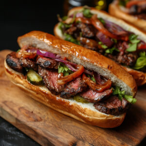 Premium Steak Tip on a wooden bowl