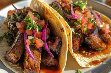 Braised Chuck Roast Tacos on a plate