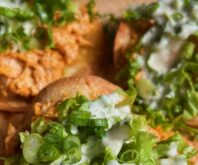 Buffalo Chicken Tostadas