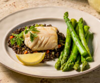 Roasted Sablefish with Lentils