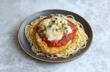 Chicken Parm on a plate