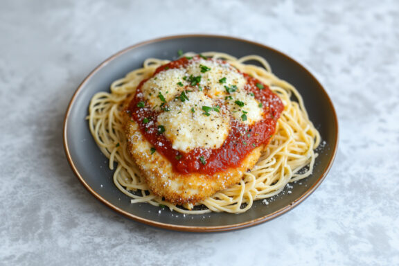 Chicken Parm on a plate