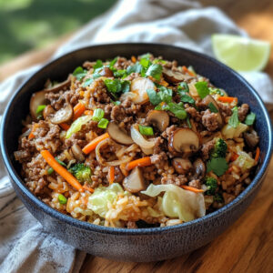 Eggroll in a Bowl with Broccoli Rice